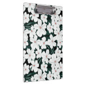 Porte-bloc Motif de fleurs tropical blanc (Swatch)