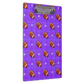 Porte-bloc Motif de football Brown et pourpre (Swatch)