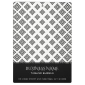 Porte-bloc Motif de formes géométriques noires (Dos)