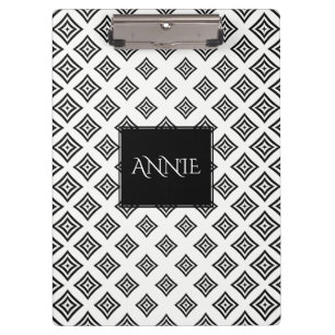 Porte-bloc Motif de formes géométriques noires