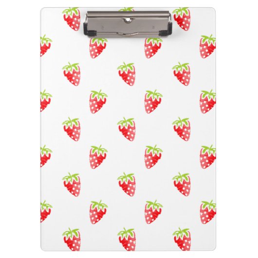Porte-bloc Motif de fraises d'aquarelle (Devant)