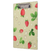 Porte-bloc Motif de fraises d'aquarelle (Gauche)