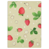 Porte-bloc Motif de fraises d'aquarelle (Dos)