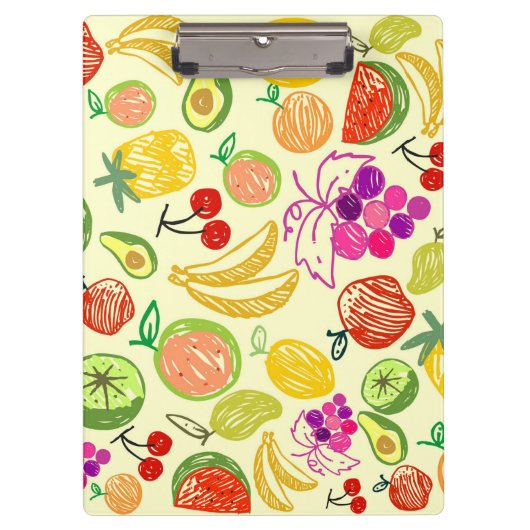 Porte-bloc Motif de fruits (Devant)