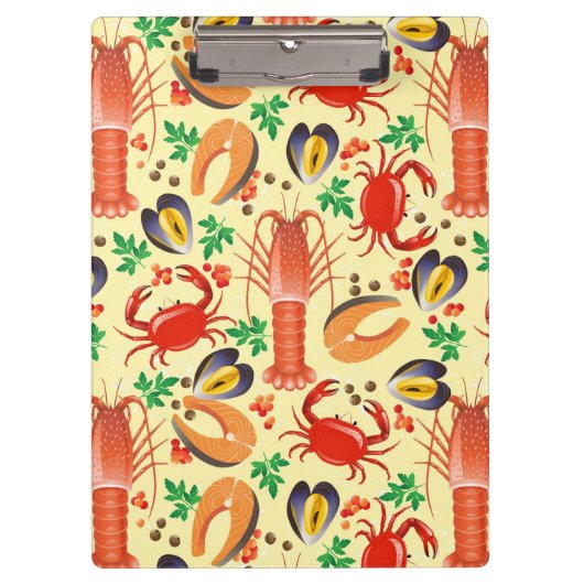 Porte-bloc Motif de fruits de mer (Devant)