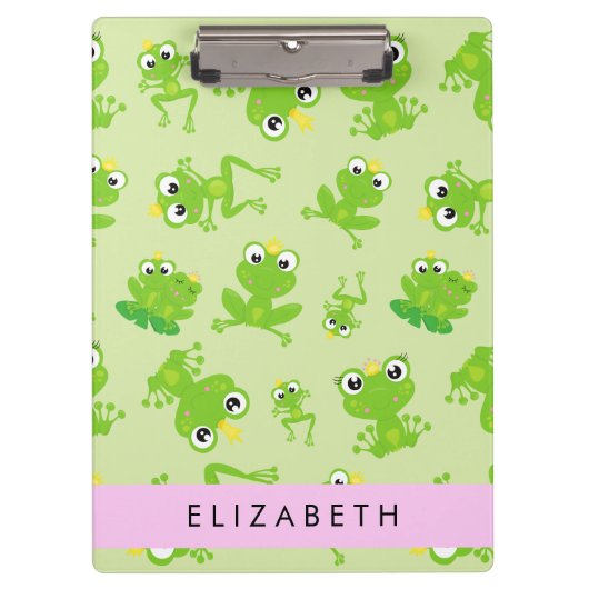 Porte-bloc Motif de grenouille, Grenouille verte, Prince de g (Devant)