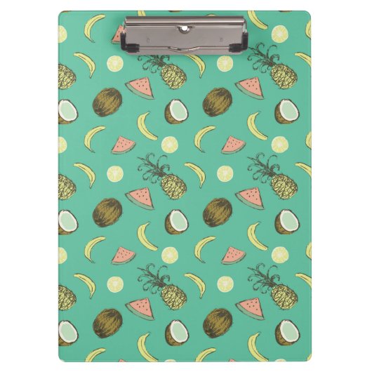 Porte-bloc Motif de griffonnage de fruit tropical (Devant)