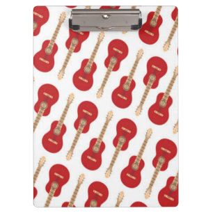 Porte-bloc Motif de guitare rouge