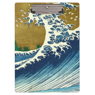 Porte-bloc Motif de la Grande Vague de Hokusai : Art Ukiyo-e