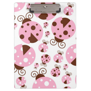 Porte-bloc Motif De Ladybugs, Mignons Ladybugs, Pink Ladybugs
