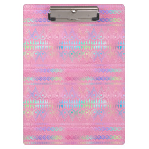 Porte-bloc Motif de licorne bohème iridescent