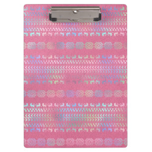 Porte-bloc Motif de licorne bohème iridescent