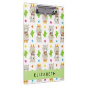 Porte-bloc Motif De Llamas, Alpacas, Cactus, Votre Nom (Swatch)