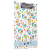 Porte-bloc Motif De Llamas, Alpacas, Fleurs, Votre Nom (Swatch)