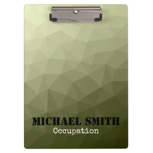 Porte-bloc Motif de maillage géométrique vert clair de l'armé (Devant)