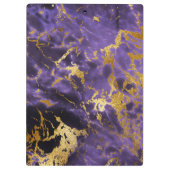 Porte-bloc Motif de marbre noir pourpre de parties (Dos)