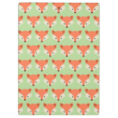 Porte-bloc Motif de Mare Fox sur Green Monogram (Dos)