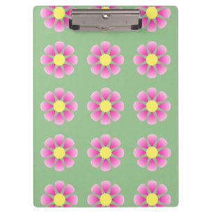 Porte-bloc Motif de marguerite rose