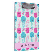 Porte-bloc Motif de méduses, Mignonne méduse, Mer, Votre nom (Swatch)