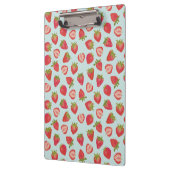 Porte-bloc Motif de menthe et de fraises rouges (Gauche)