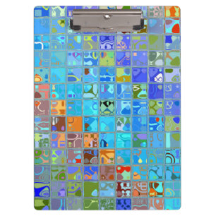 Porte-bloc Motif de mosaïque abstrait #9