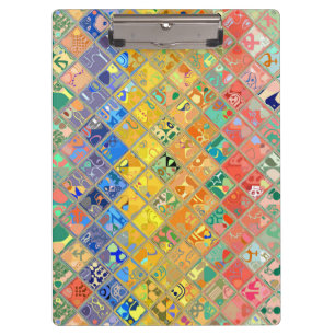 Porte-bloc Motif de mosaïque abstraite #11
