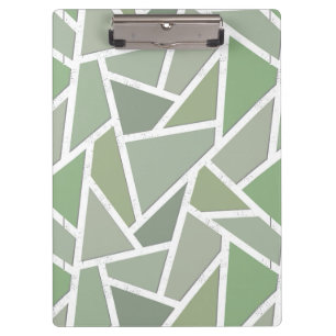 Porte-bloc Motif de mosaïque vert olive