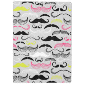 Porte-bloc Motif de moustache, rétro style (Dos)