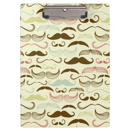 Porte-bloc Motif de moustache, rétro style 4 (Devant)