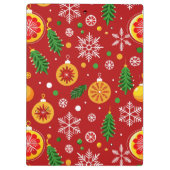 Porte-bloc Motif de Noël rouge (Dos)