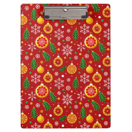 Porte-bloc Motif de Noël rouge (Devant)