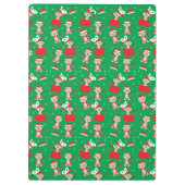 Porte-bloc Motif de Noël singe Rouge Vert (Dos)