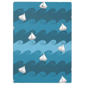 Porte-bloc Motif de papier de bateaux (Dos)