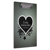 Porte-bloc Motif de Parties scintillant vert gris (Swatch)