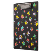 Porte-bloc Motif de pattes de chien colorées (Gauche)