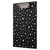 Porte-bloc Motif de perle sur fond noir (Gauche)