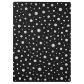 Porte-bloc Motif de perle sur fond noir (Dos)