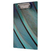 Porte-bloc Motif de plume bleue (Gauche)