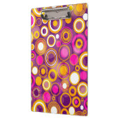 Porte-bloc Motif de point violet de polka (Gauche)