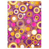 Porte-bloc Motif de point violet de polka (Dos)