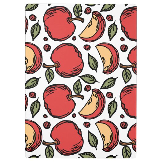 Porte-bloc Motif de pomme rouge mignonne personnalisable ense (Dos)