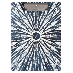 Porte-bloc Motif de radial d'encre d'indigo
