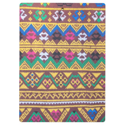 Porte-bloc Motif de soie thaïlandais tissé à la main (Dos)