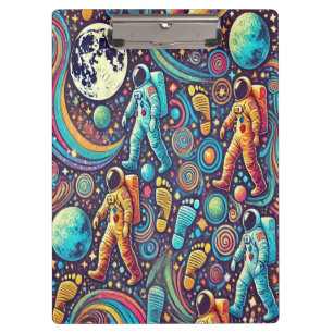 Porte-bloc Motif de Spacewalk de l'astronaute coloré
