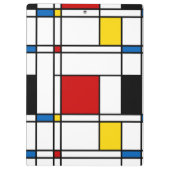 Porte-bloc Motif de Stijl (Dos)