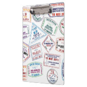 Porte-bloc Motif de tampon de passeport Imprimer (Gauche)