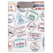 Porte-bloc Motif de tampon de passeport Imprimer (Devant)