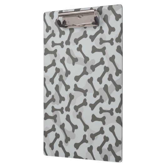 Porte-bloc Motif de texture d'os à fond gris (Gauche)