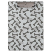 Porte-bloc Motif de texture d'os à fond gris (Devant)