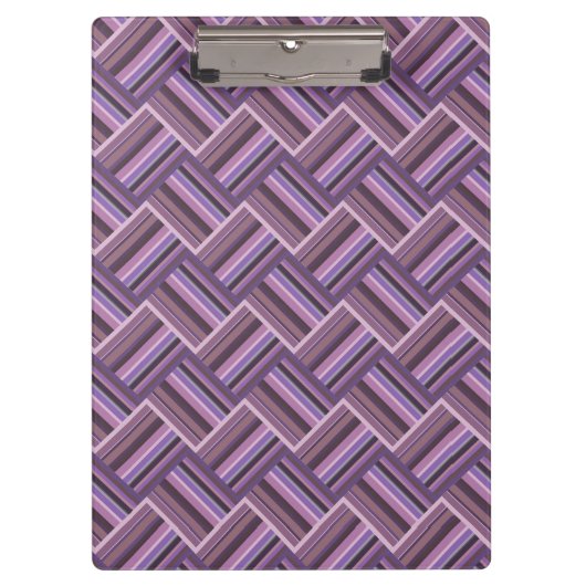 Porte-bloc Motif de tissage diagonale rayures mauve (Devant)